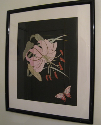 '80s lily art by Gloria Eriksen