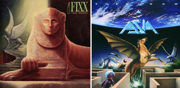 Album covers for The Fixx, Asia
