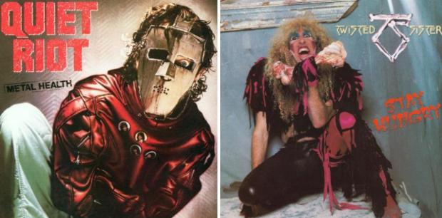 Album covers for Quiet Riot, Twisted Sister