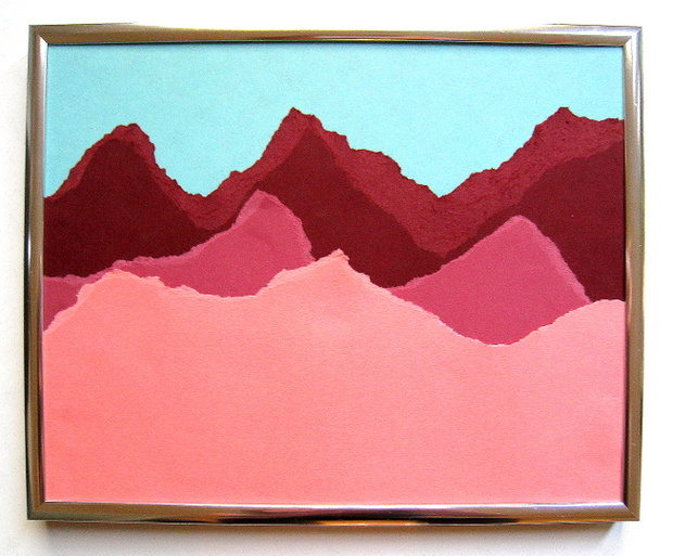 An '80s-style paper landscape