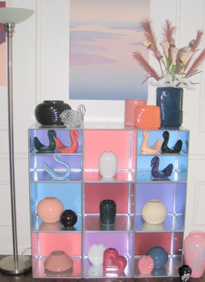 An '80s Deco vase collection