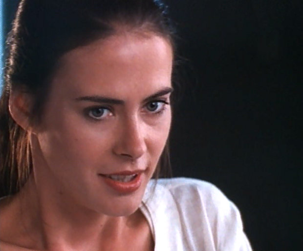 Annabel Schofield as Alex Noffe in the 1990 film Solar Crisis.