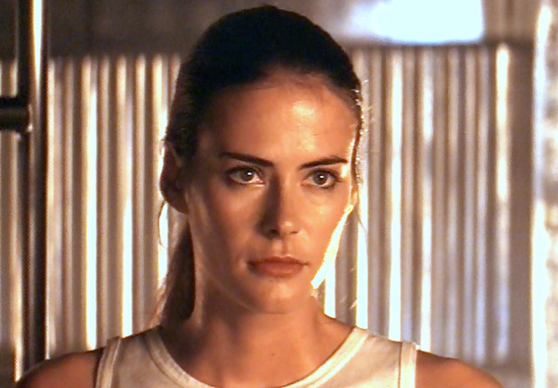 Annabel Schofield in the 1990 film Solar Crisis.