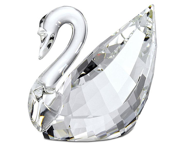 A Swarovski crystal swan designed by Anton Hirzinger