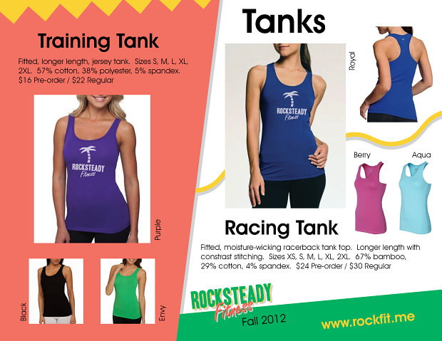 Rocksteady Fitness clothing tag design