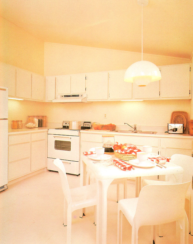White modern '80s kitchen