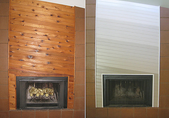 An '80s fireplace makeover!