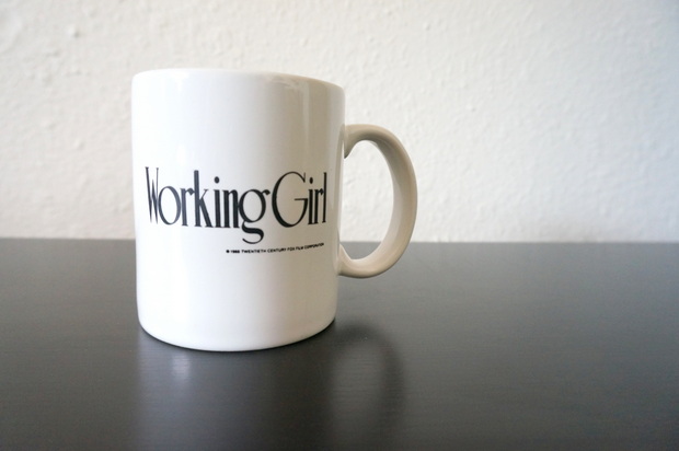 A Working Girl mug will motivate me to keep my eye on the ball