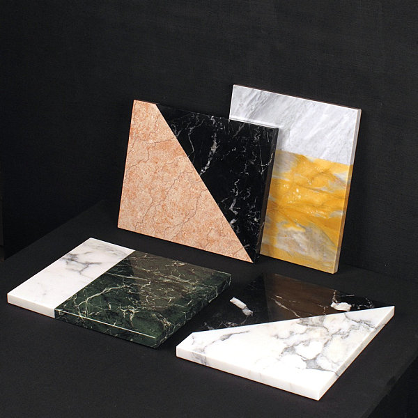 Marble platters with '80s style