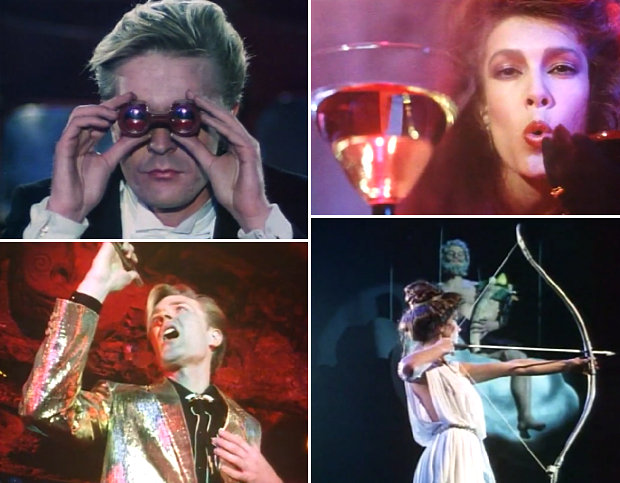 Screen shots from the music video for Poison Arrow by ABC