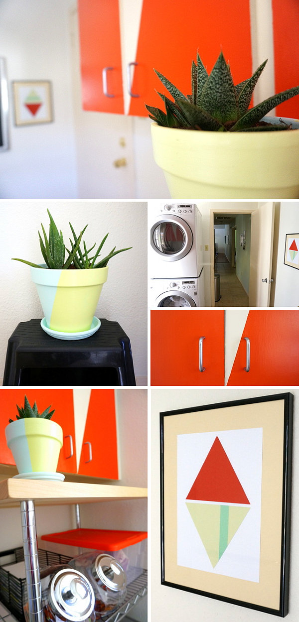 Fun details from a DIY laundry room makeover