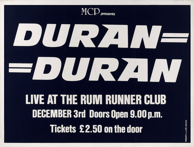 A Duran Duran show poster from 1980