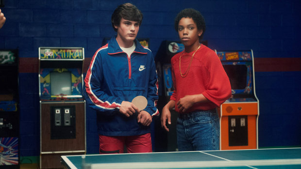 Marcello Conte and Myles Massey in a still from the film Ping Pong Summer