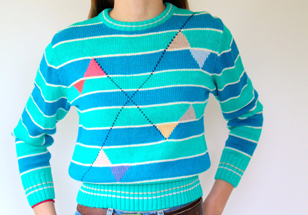 '80s nautical sweater from Etsy shop Luncheonette