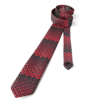 '80s red and black necktie from Etsy shop ZiZu Corner