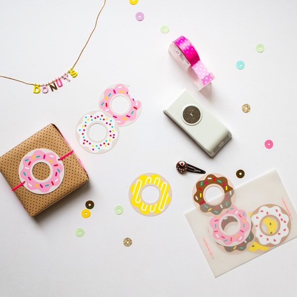Free donut printables by Amy Moss for Oh Happy Day