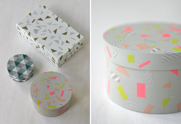 Geometric washi tape motifs from Oh Happy Day