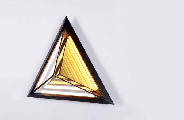 The Stella Triangle lamp designed by Rosie Li, available at Matter