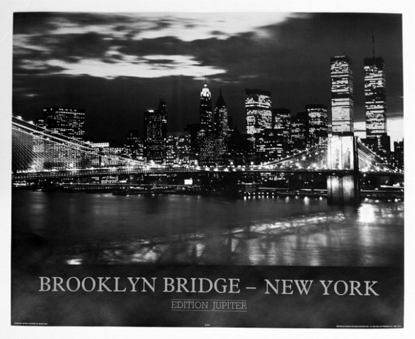 '80s Brooklyn Bridge poster from Etsy shop I Luv Belle Arte