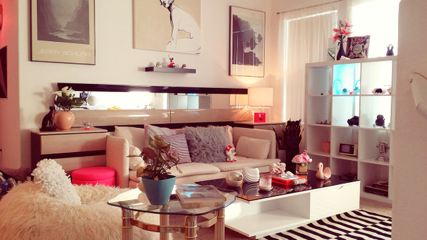 The '80s Deco living room of Heather Hermann
