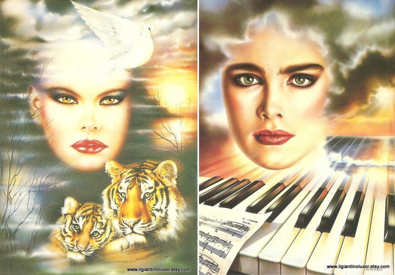 Fabulous '80s postcards from Etsy shop Il Giardino Luxor
