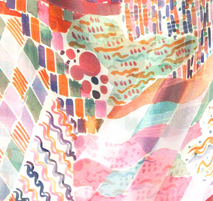 Abstract '80s scarf