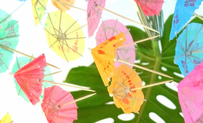 Drink umbrellas are the perfect summer drink accessory