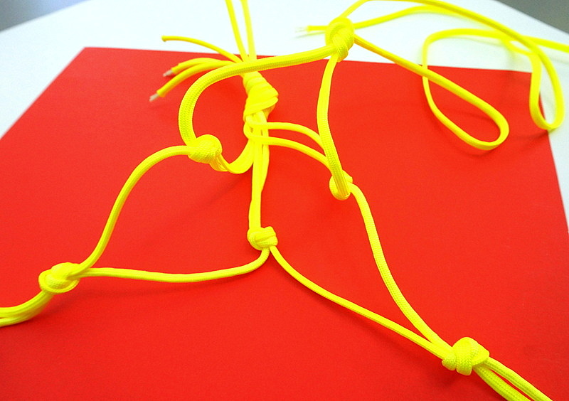 Macrame-style knots